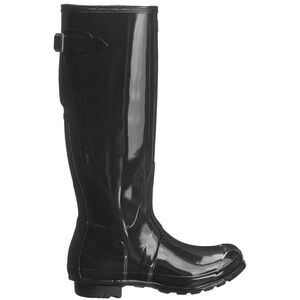 Hunter gloss Black Knee-High Boots